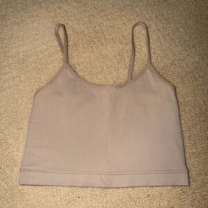 Garage Beige Crop Top